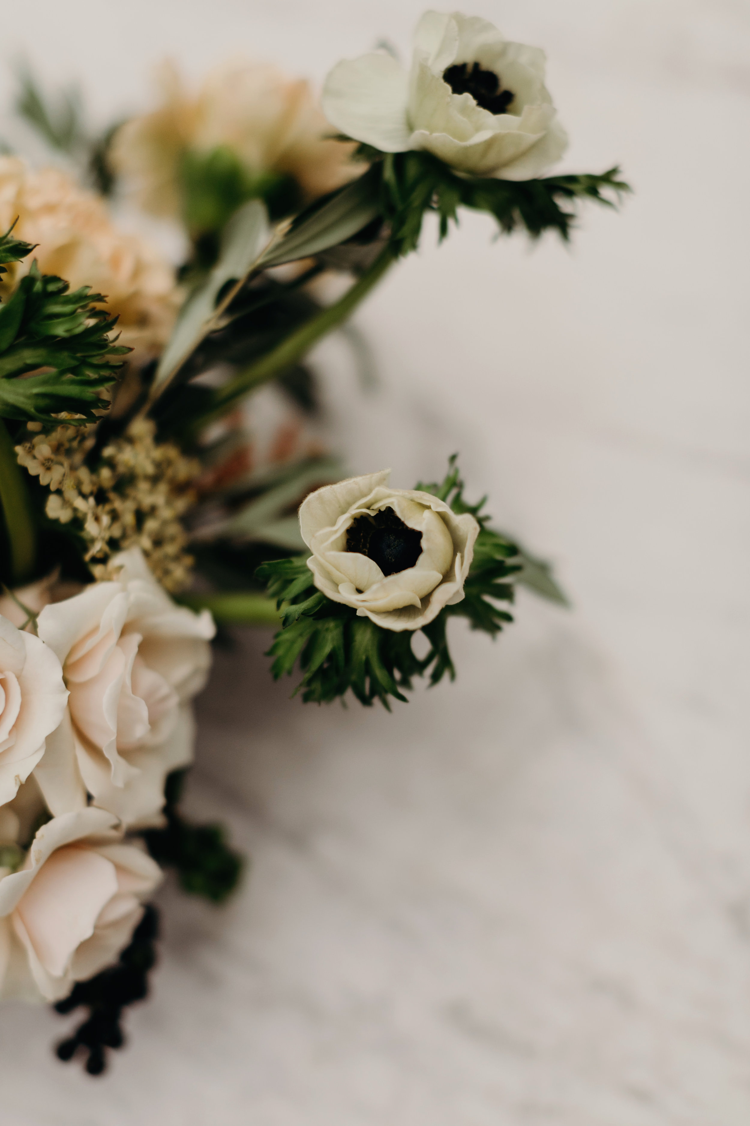 wedding flowers Intimate Wedding at Hotel Saint Cecilla | Gloria Goode photography