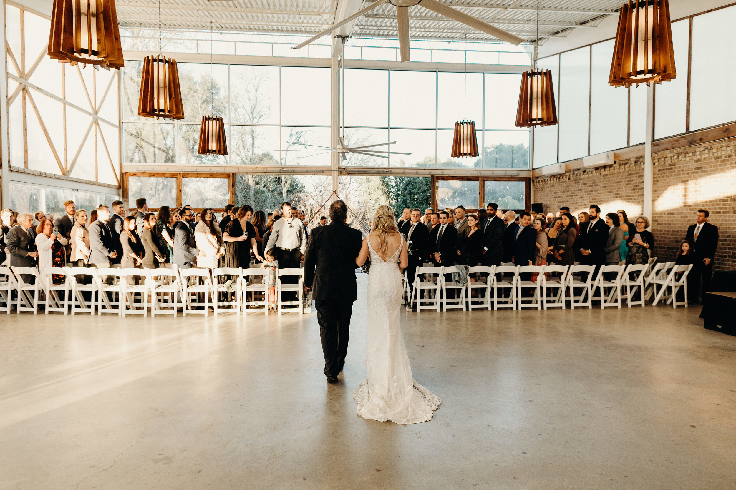 bride walking down the aisle