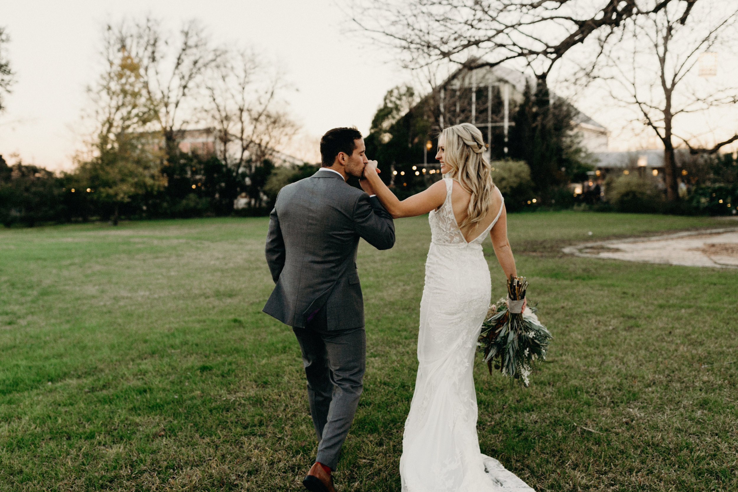 Wedding in Austin, Texas at Barr Mansion | Bride and groom portrait inspiration