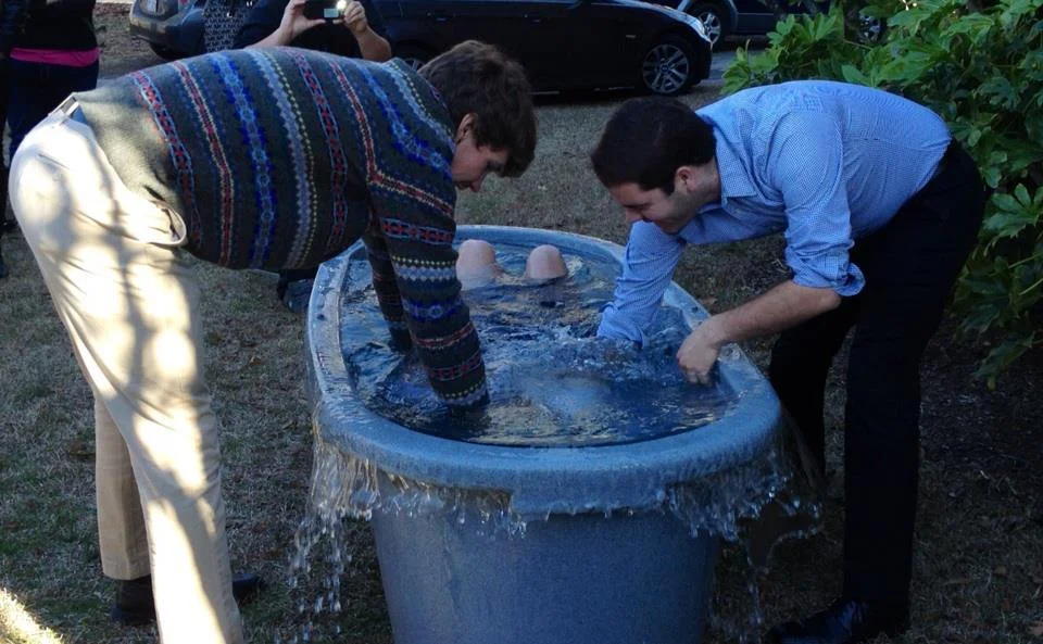 Coleman Gordon Getting Baptized