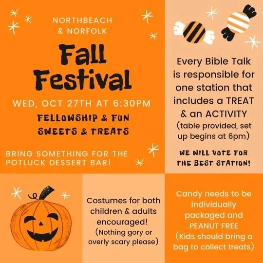 Midweek for October 27: Lynnhaven Colony Church Building for Fall Festival 