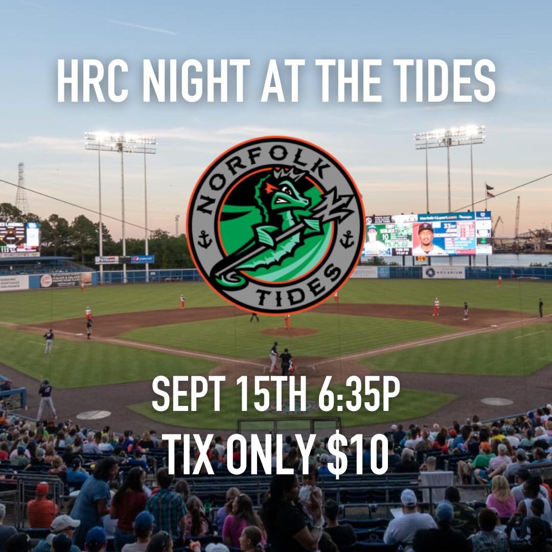 Join us for a night of fellowship and baseball as the Norfolk Tides take on the Memphis Cardinals! 🌊⚾

📅 Date: Friday, September 15, 2023

📍 Location: Harbor Park, Norfolk, VA

⏰ Time: First pitch at 6:35pm

💵 Tickets: $10 (Available for pickup a