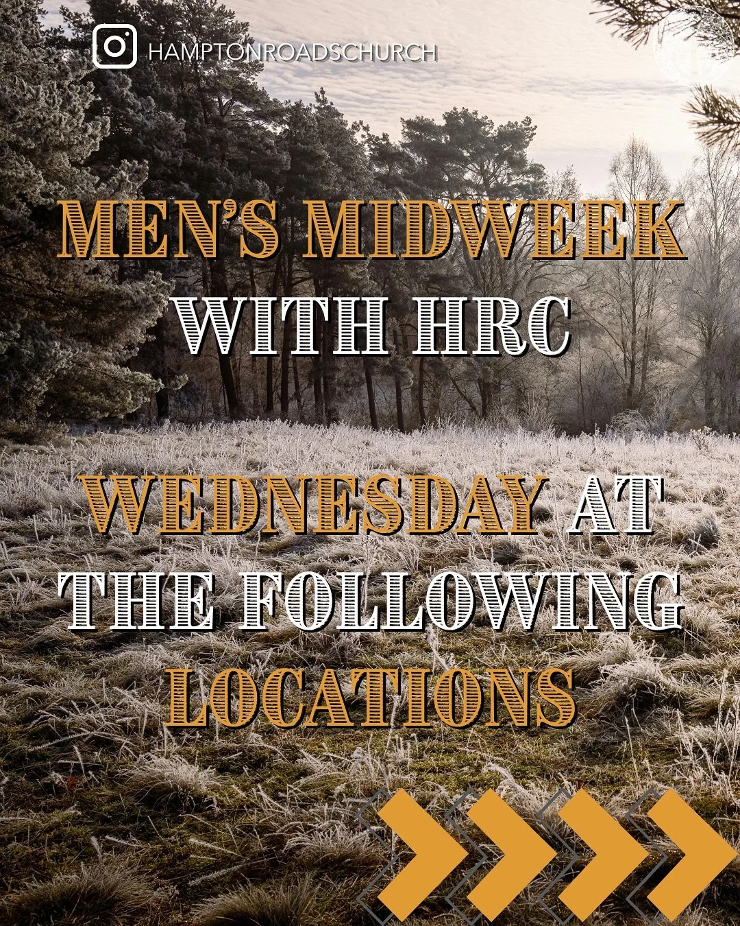 Men, this is your invite 👊

Men&rsquo;s Midweek is a time for real conversations, biblical encouragement, and brotherhood. Come ready to grow and be sharpened.