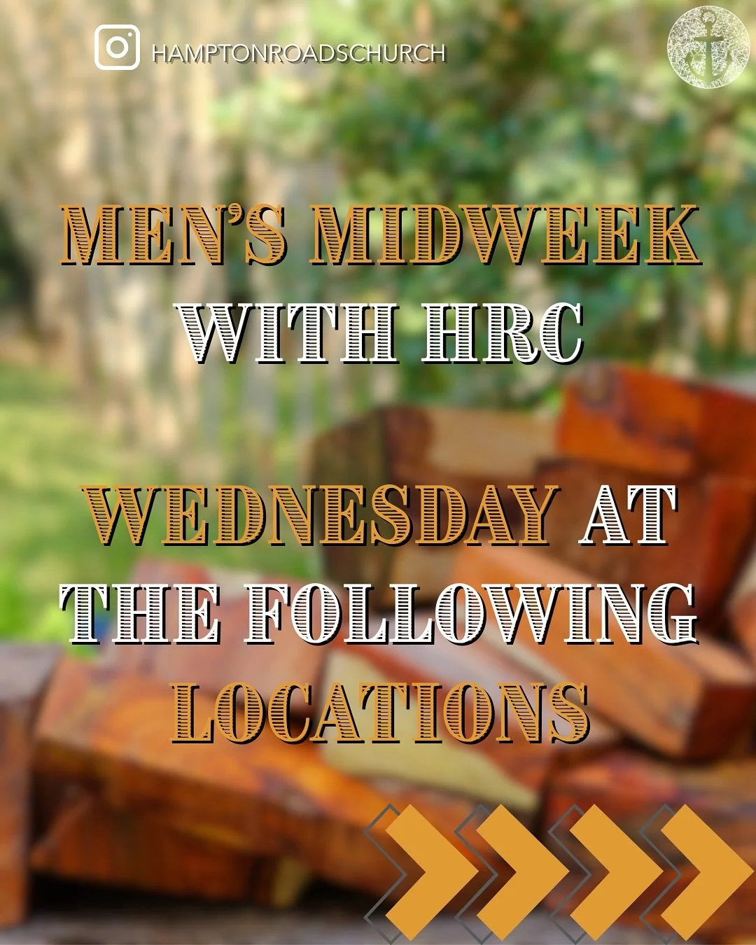 Men, this is your invite 👊

Men&rsquo;s Midweek is a time for real conversations, biblical encouragement, and brotherhood. Come ready to grow and be sharpened.

📍 Location &amp; time in graphic