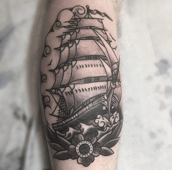 mike dalton black and grey traditional ship tattoo -min.jpg