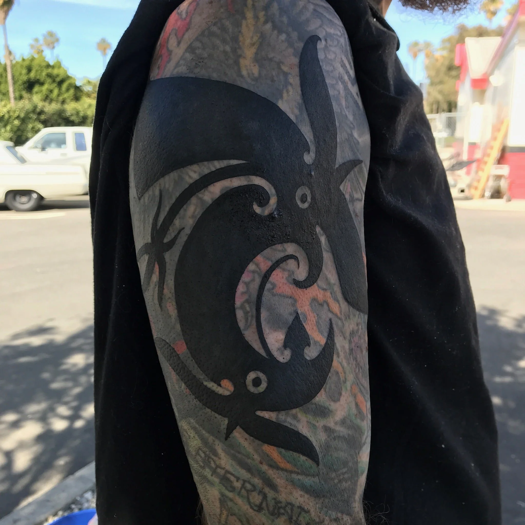 Second layer Polynesian tribal Chip Douglas // Great Lakes Tattoo - Chicago, IL 