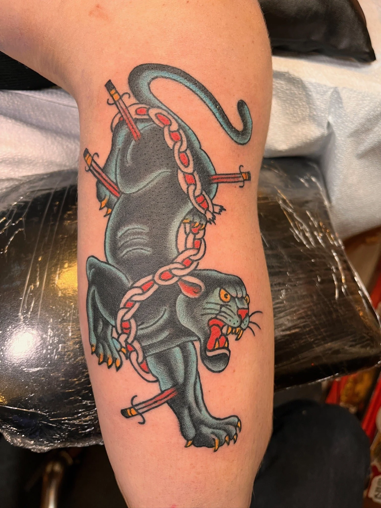 black-panther-chain-dagger-traditional-chicago-great-lakes-tattoo-min.JPG