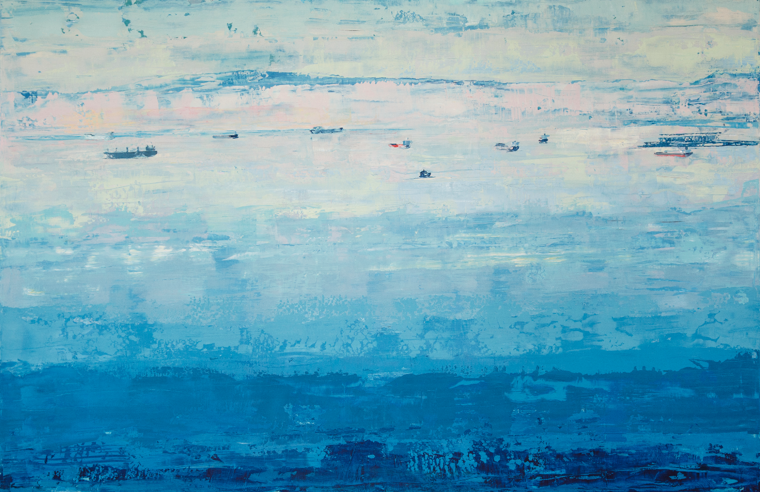 Far &amp; Wide, 2012, 48"x74", oil on wood panel