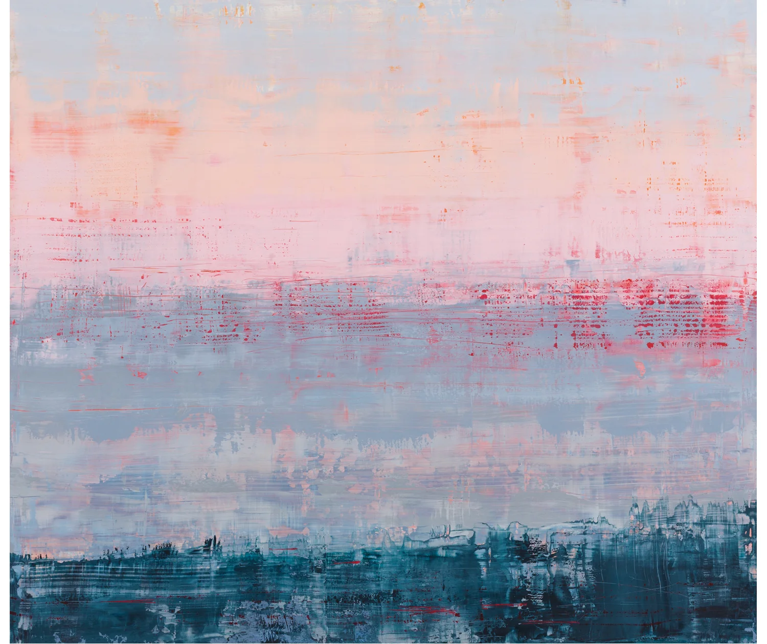 Sorbet , 2014, oil on wood panel, 44" x 51"