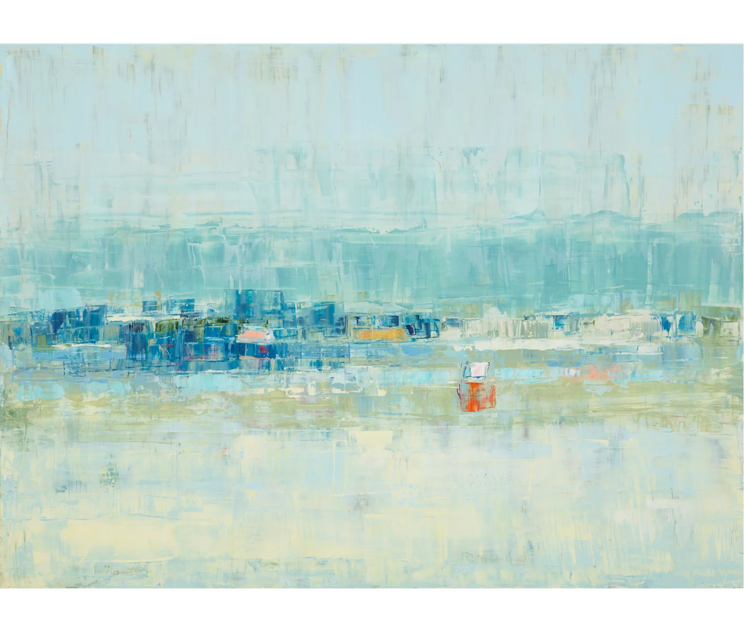 Yellow to Green, 2016, oil on wood, 44" x 60" Sue Greenwood Gallery, Laguna Beach, CA