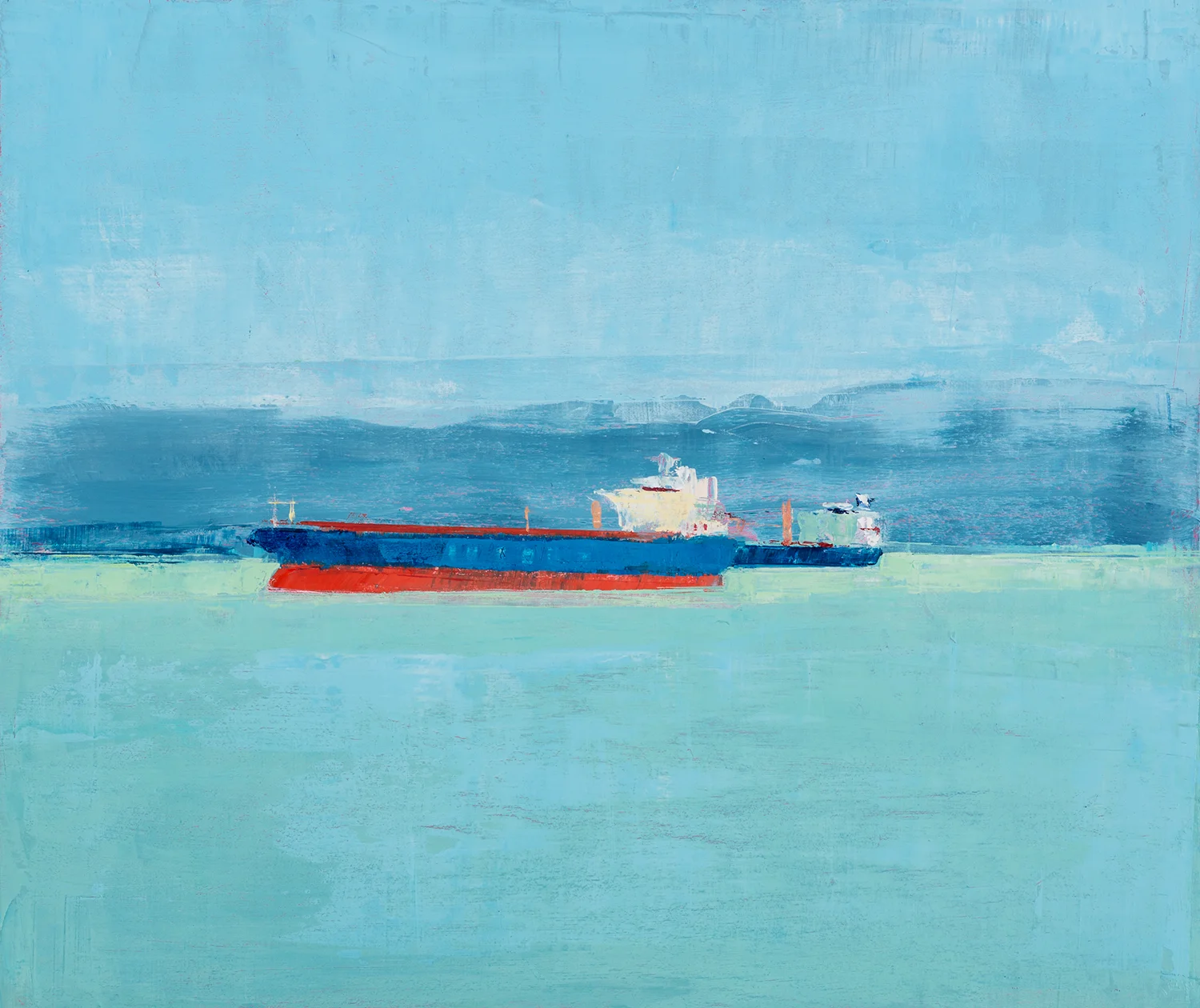 Weather Clearing , 2019, oil on wood, 16” x 19”