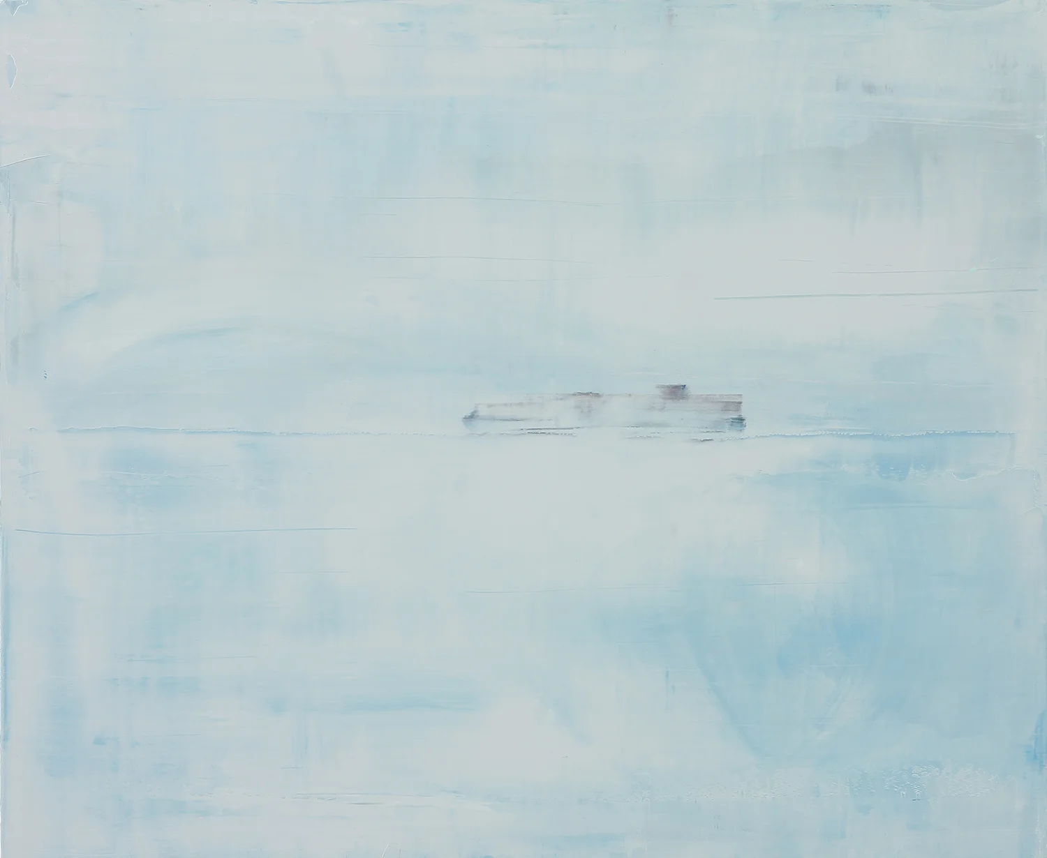 Soft & Silent , 2015, oil on wood, 16” x 19”