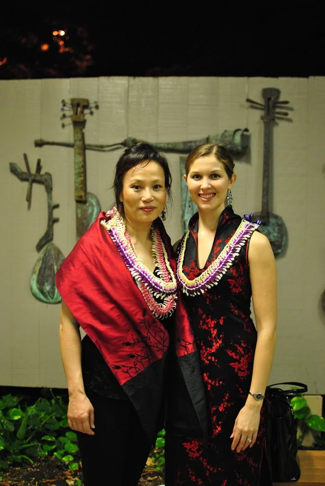 With Yang Jing (Pipa) after concert 2012