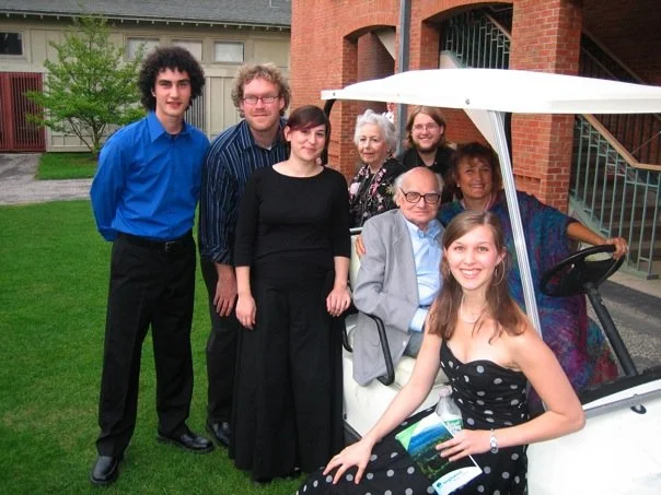 With Milton Babbitt, Tanglewood 2006