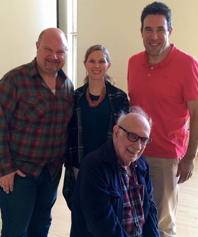 Working with composer George Crumb on his piece Apparition with Jonathan Korth and Randall Scarlata. 