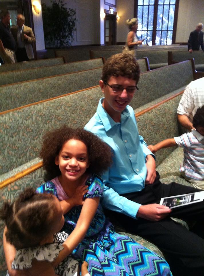  Josiah Nielsen at church in Birmingham, AL loving and serving people!