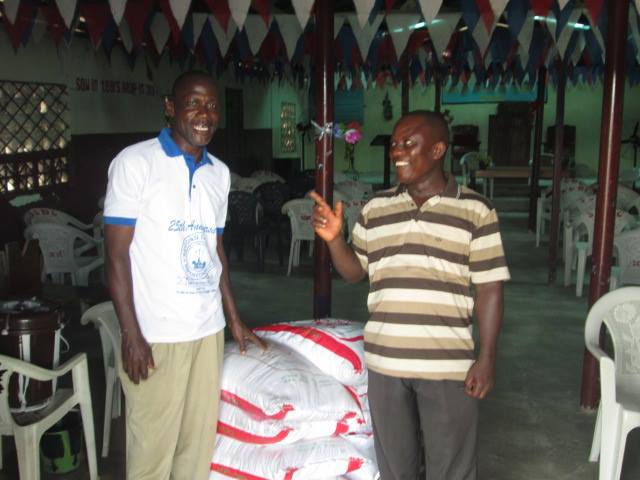  Rice delivered to Second Calvary Baptist Church for distribution.