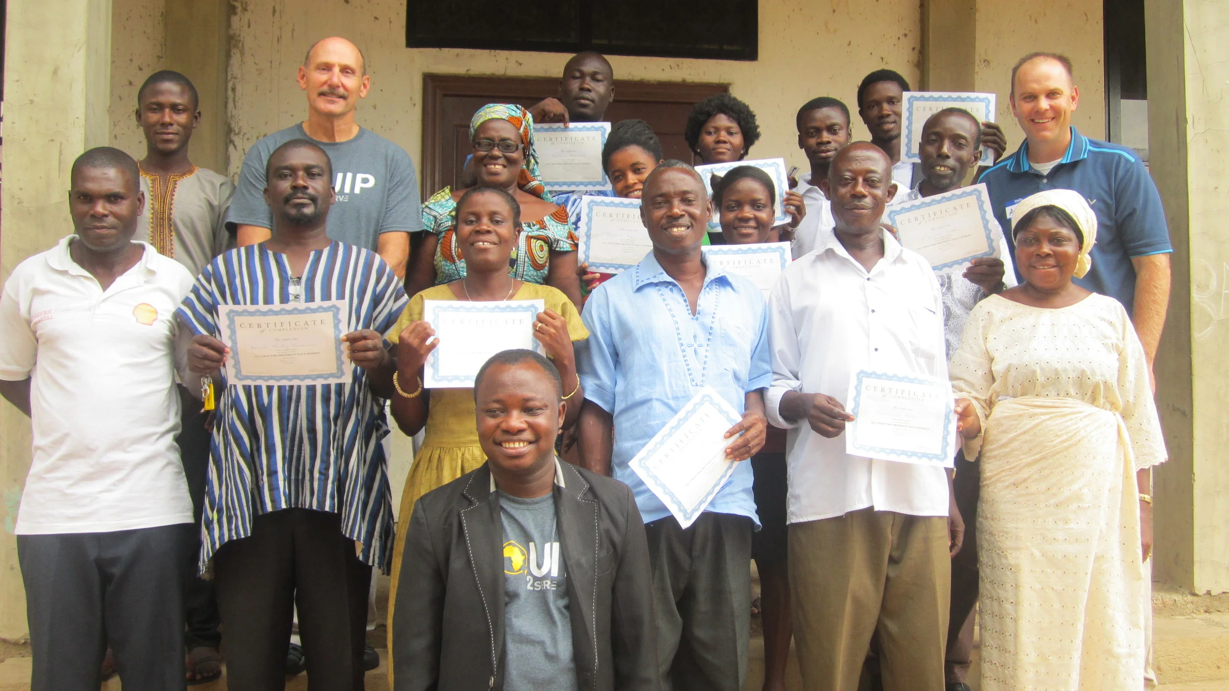  Nsawam group receive their certificates of completion