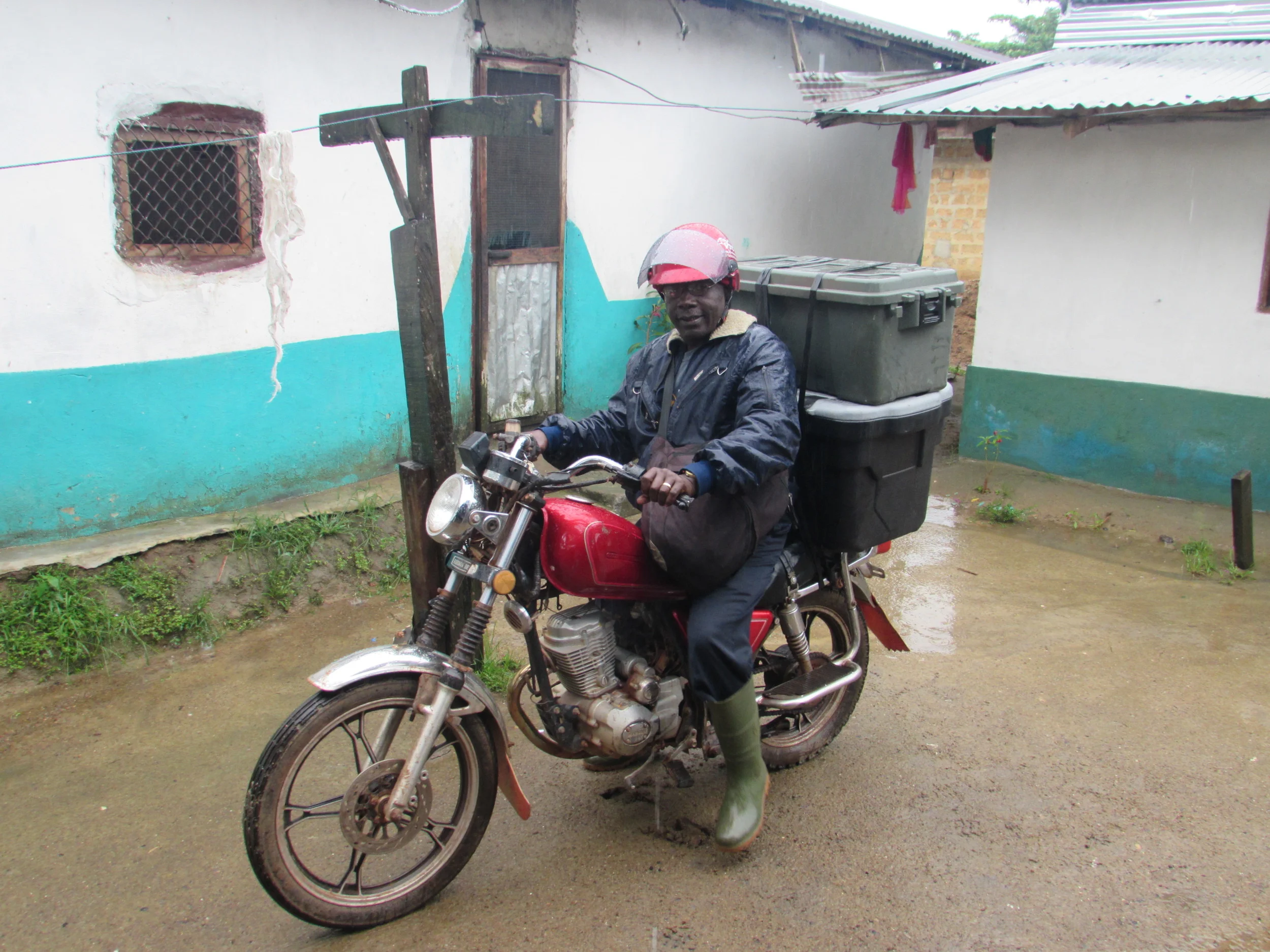  George on his way to the village to teach