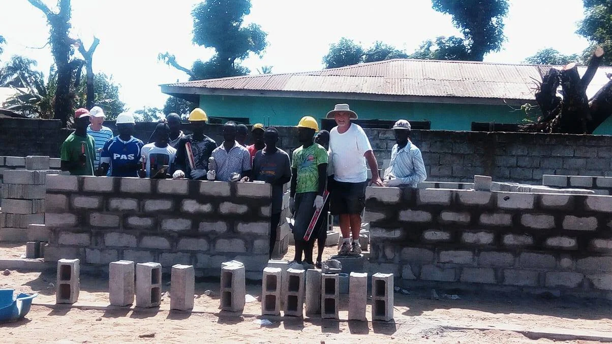 We couldn't have done the project without the help of these men!