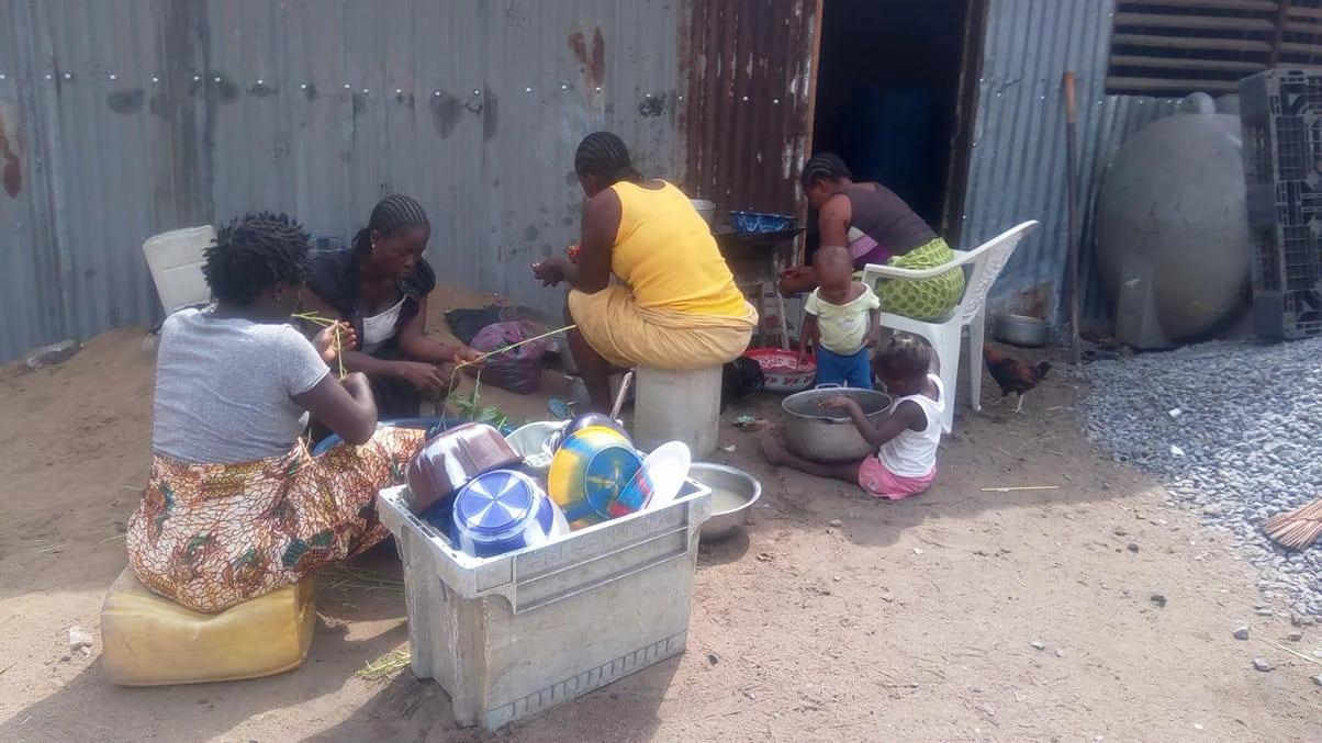 The sacrifice of the these ladies as they cooked, and did dishes in their makeshift kitchen outside.