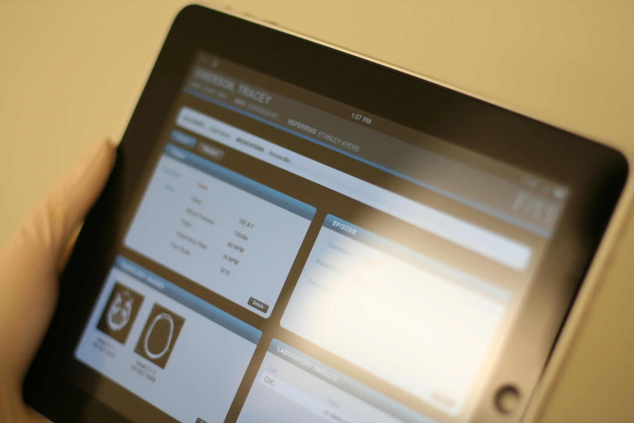 Providing practitioners with a tablet version was out of the project scope however was recommended for next steps.
