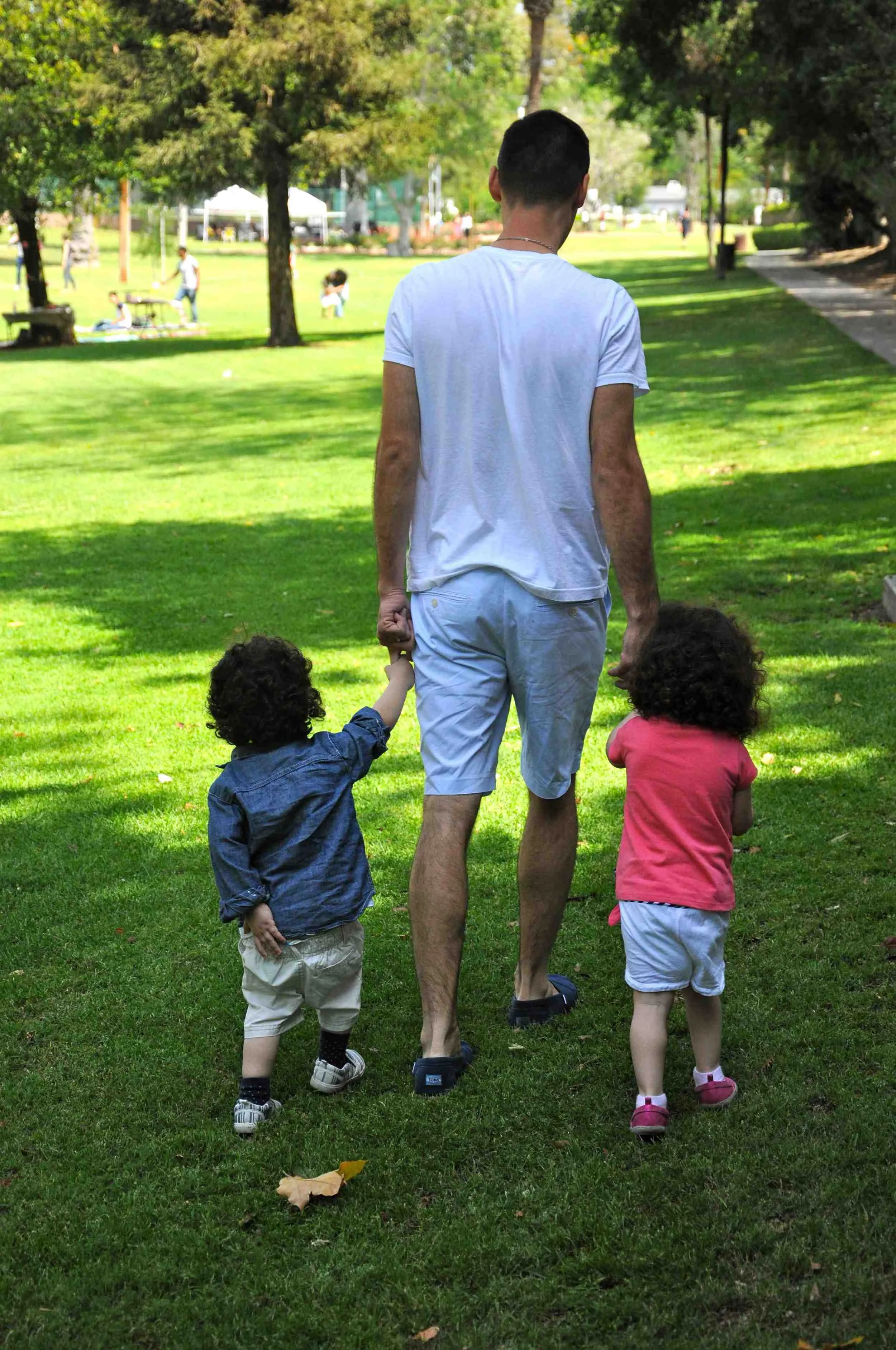 With their proud pappa. 