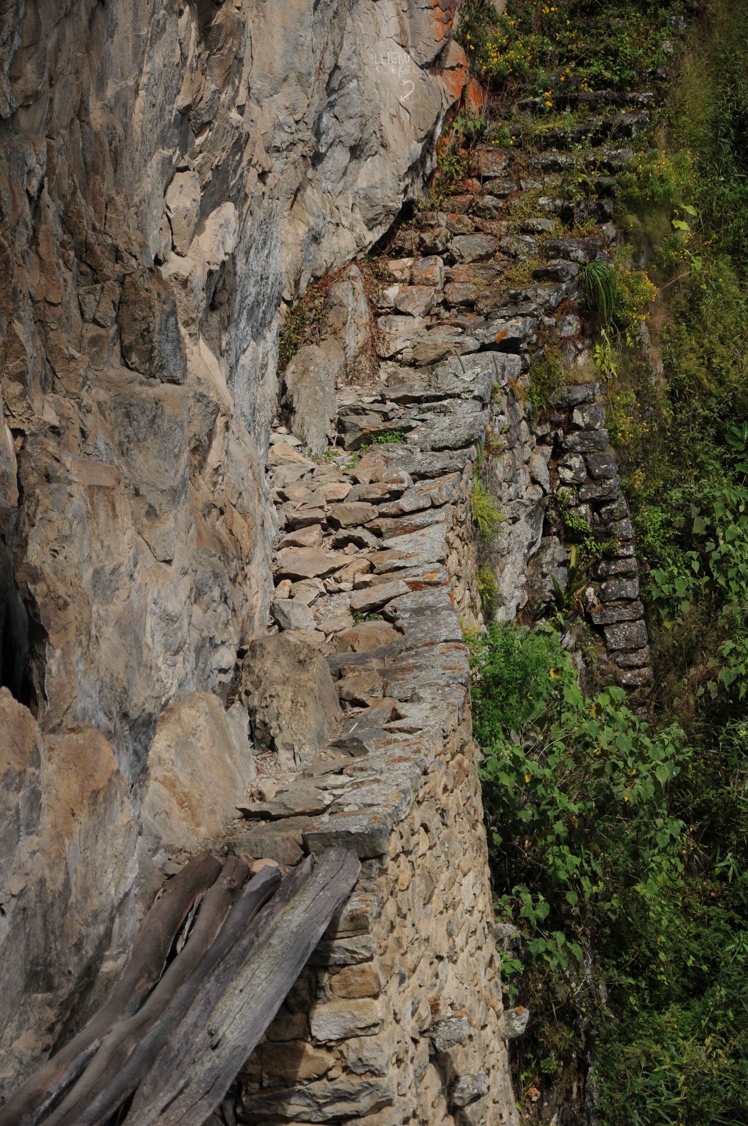 Inca built bridge