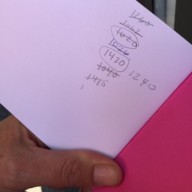 Melissa's attempts thus far at remembering her atm code by amystanden