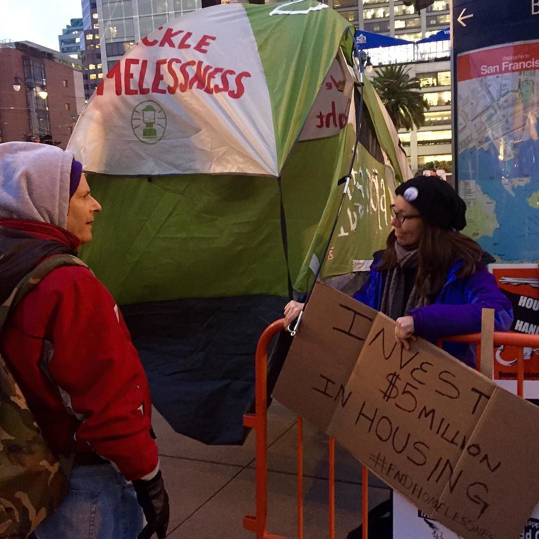 #SB50 protestors in downtown SF... by amystanden