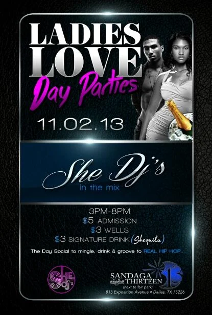 TheSHEDJS Presents: "Ladies Love Day Parties!"