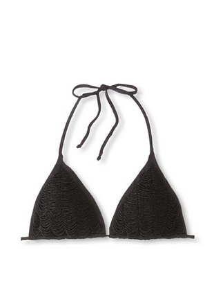 Valery Blu Triangle Bikini Top