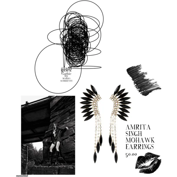 I Love Fashion: Amrita Singh Mohawk Earrings