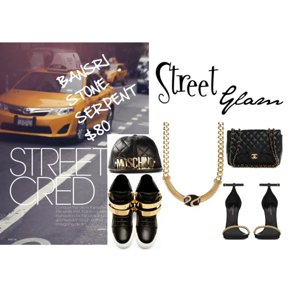 I Love Fashion: BANSRI STONE SERPENT COLLAR BIB NECKLACE