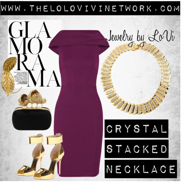 Jewelry by LoVi: Glamorama... Crystal Stacked Necklace