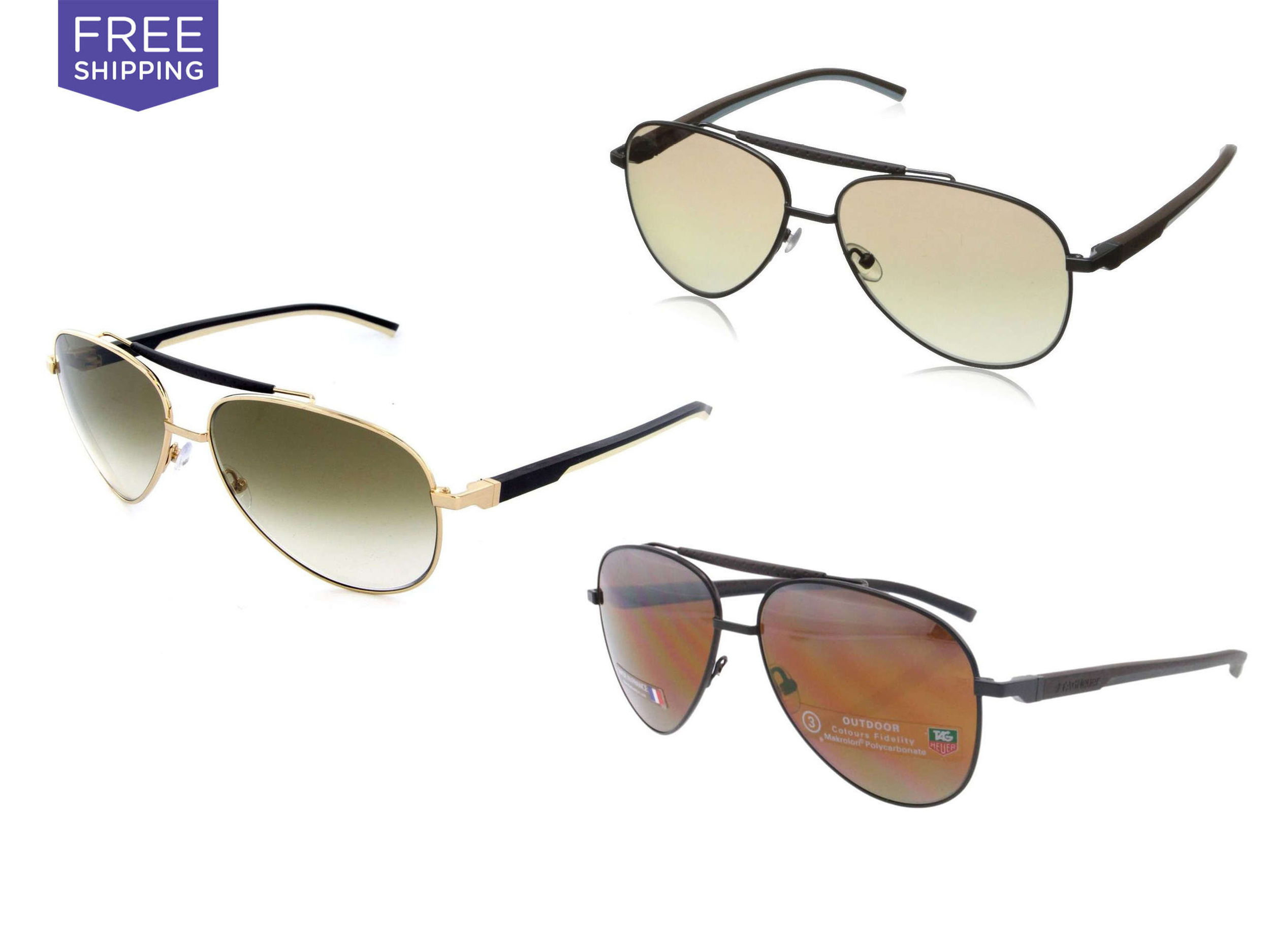 Tag HeuerTag Heuer Men's Aviator Sunglasses, $179.99 Deal Run Date Ends: 10/6/15