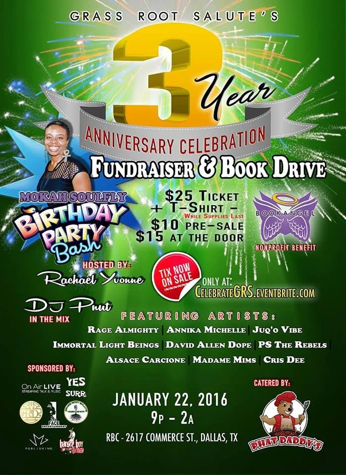  Grass Root Salute Video Show 3 Year Anniversary Celebration & Book Drive