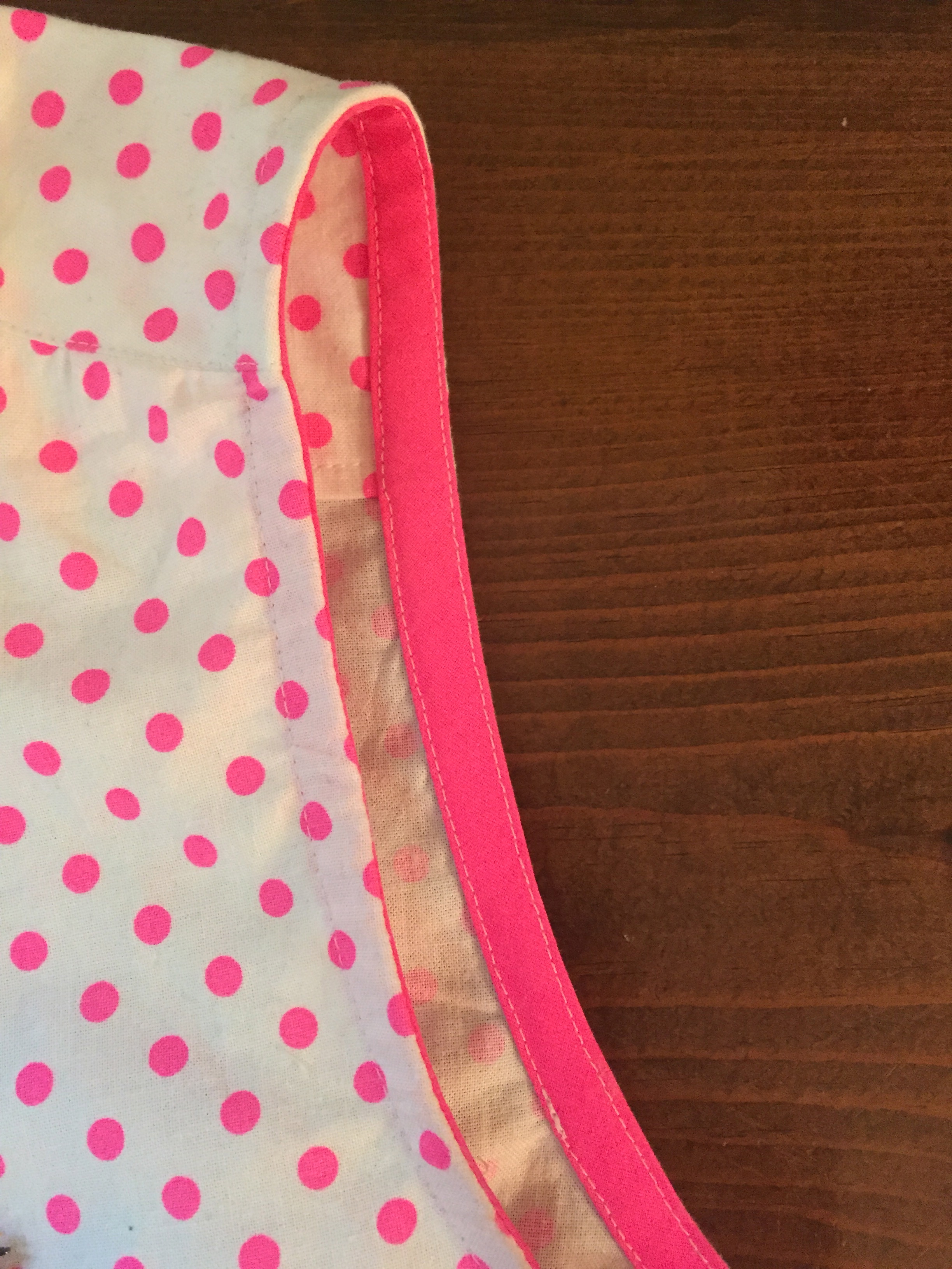 Pretty neon bias binding from Purl Soho…I totally should have bought more than I did.