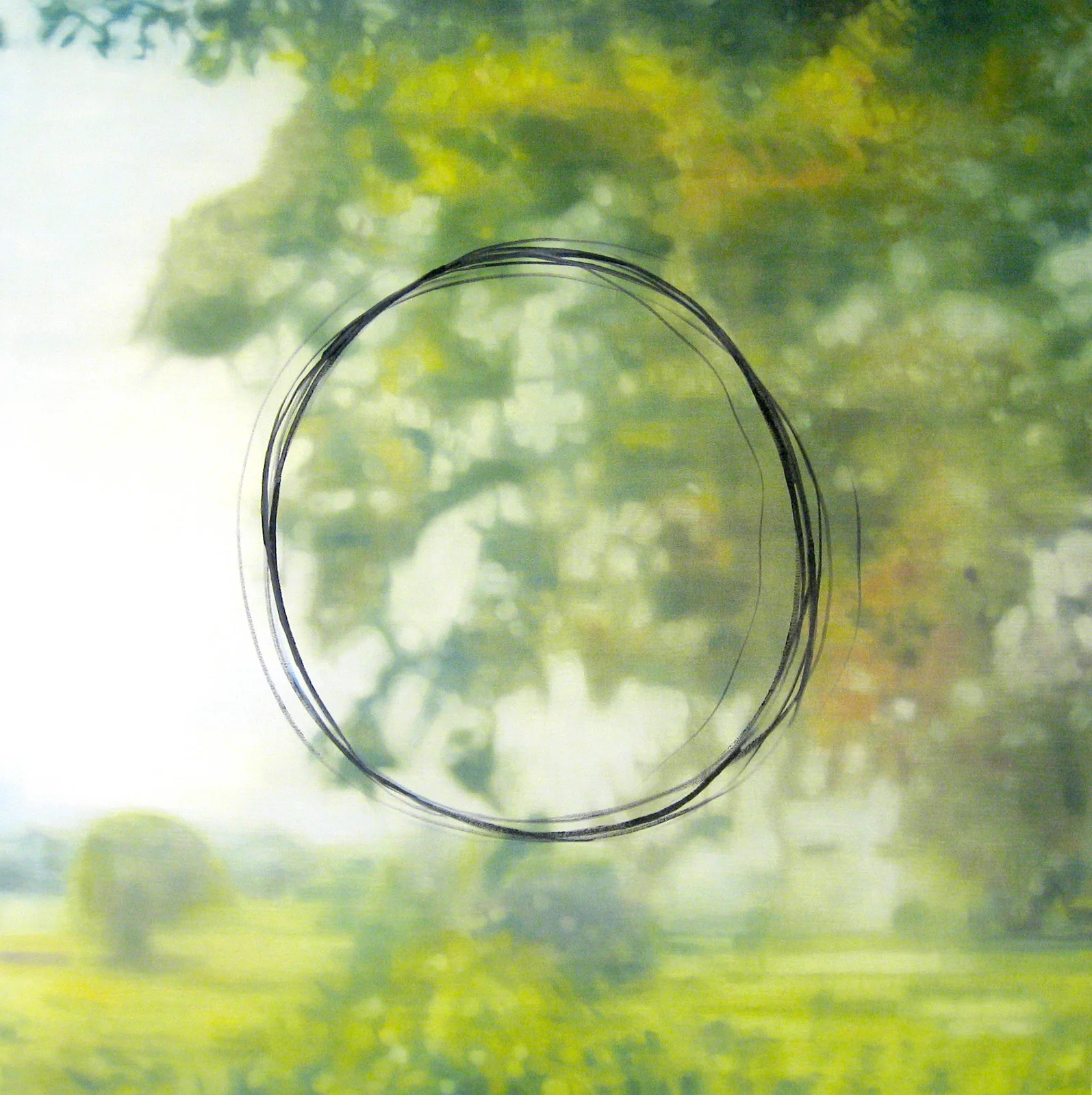  Landscape with Gesture 2007 oil on canvas 40" x 40" | Private Collection