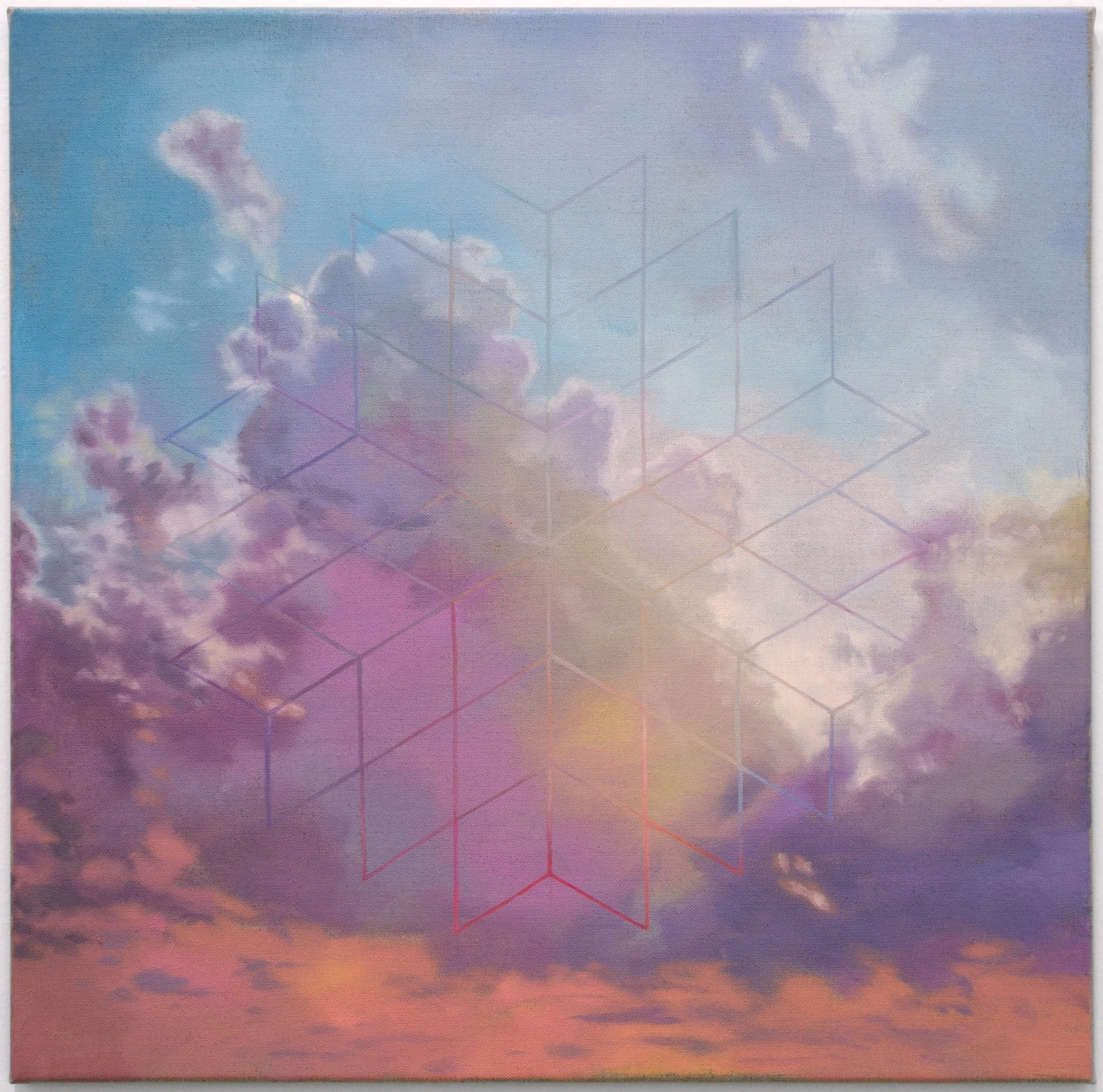 Dovecote 2015 oil paint on linen 20 x 20" | Private Collection