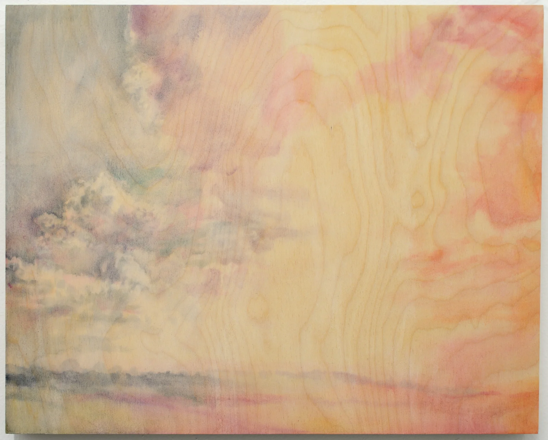 Orange Accumulated 2015 oil on birch 16x20" | Private Collection