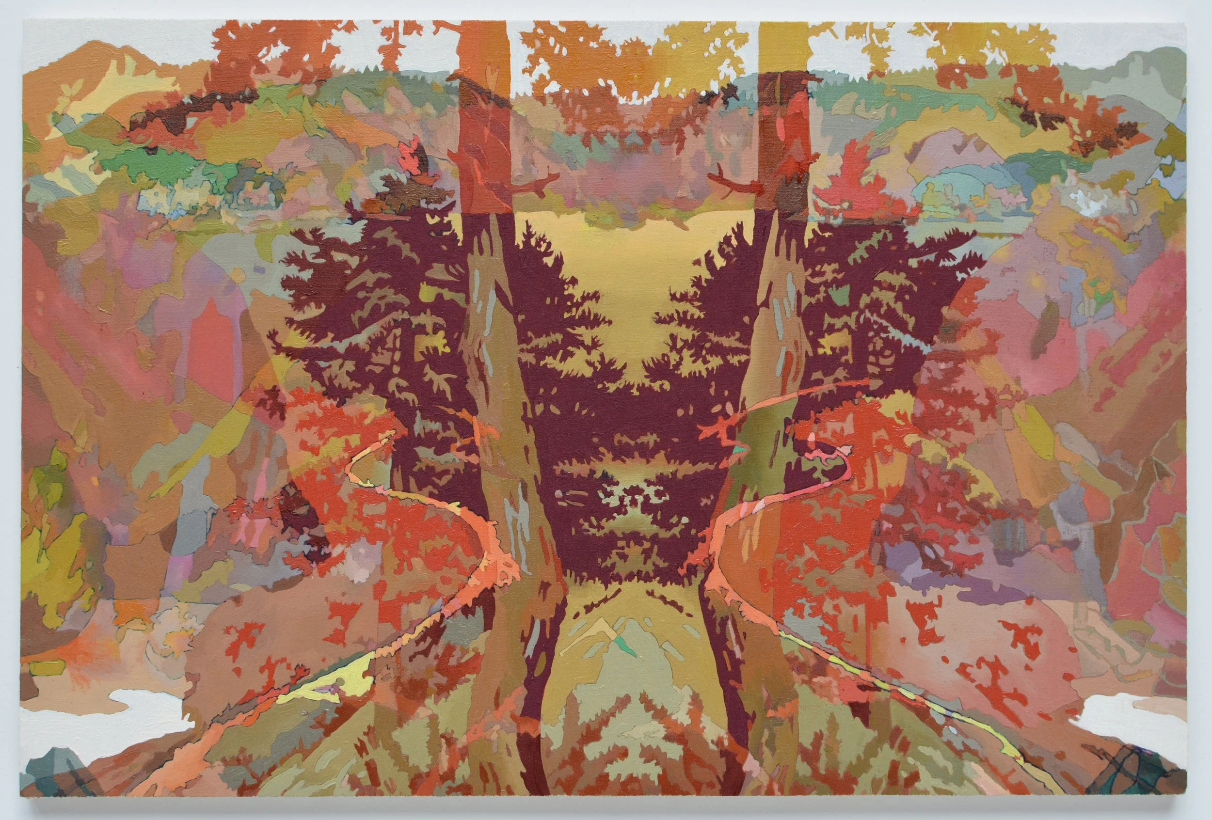 Taproot, oil on wood, 20x30cm, 2018