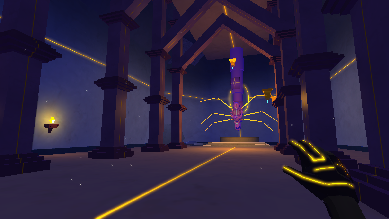Current in-game screenshot of Temple using real-time lighting in Unity 5