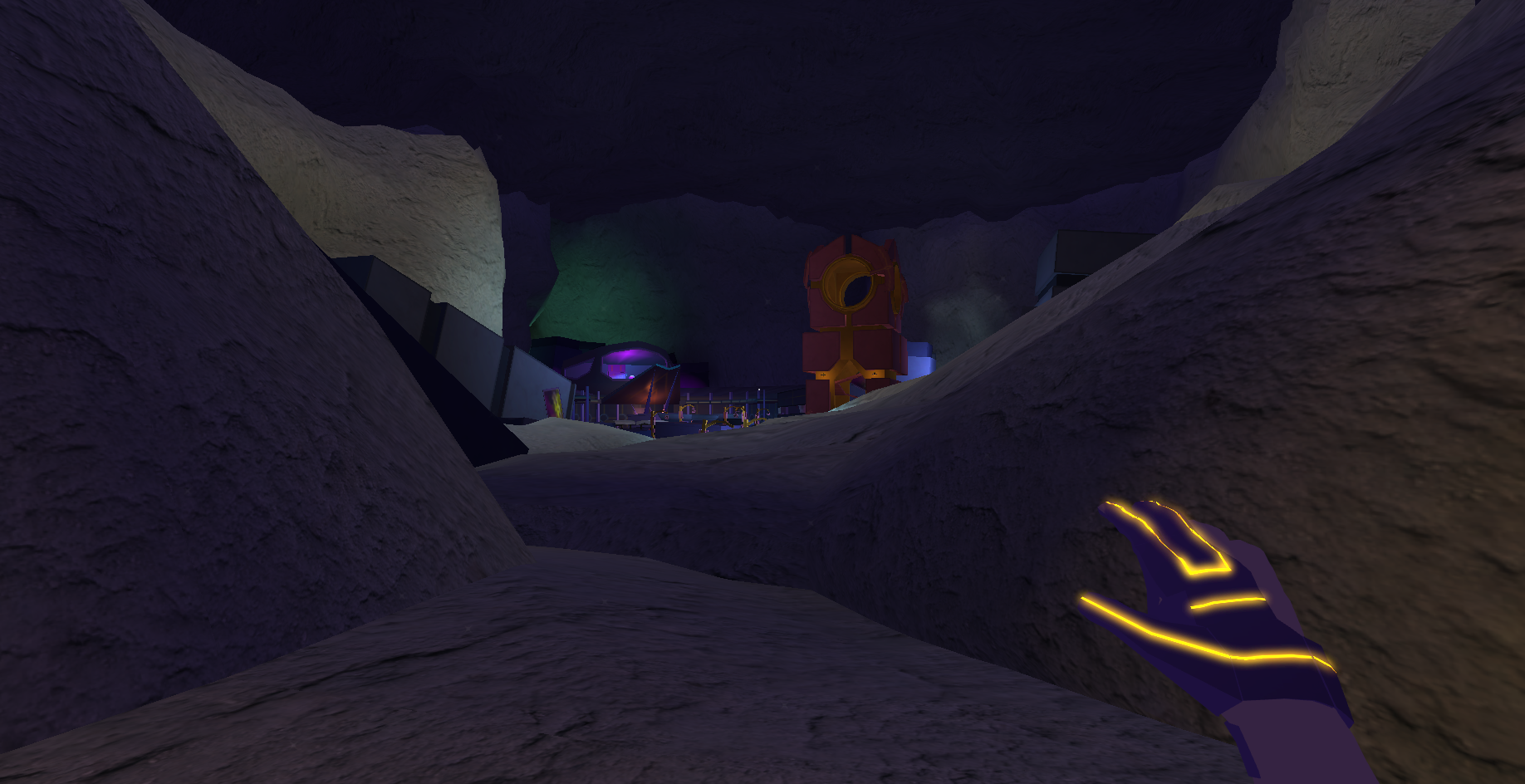 Current in-game screenshot - initial view upon entering level and establishing points of interest