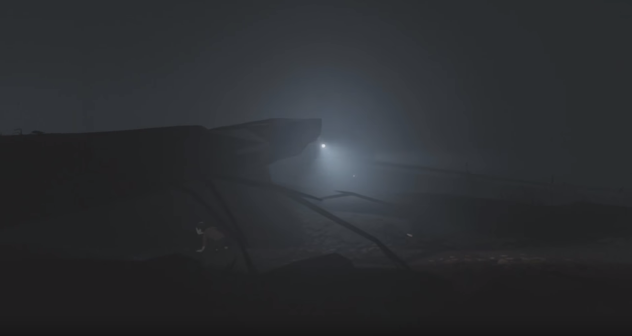 (Cave-like shape hinting where the player should go)