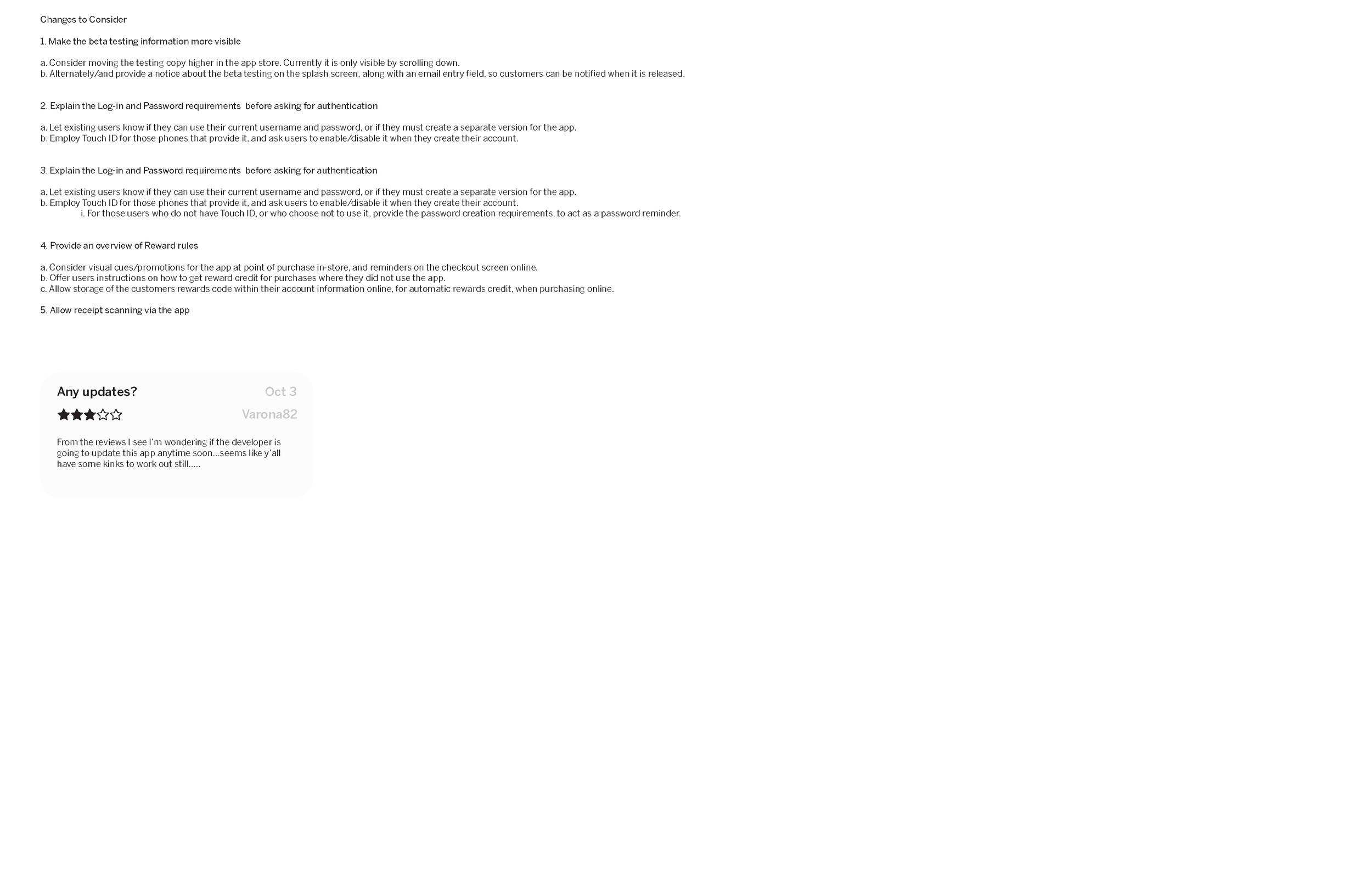 Bath & Body Works mobile app: review analysis p.4