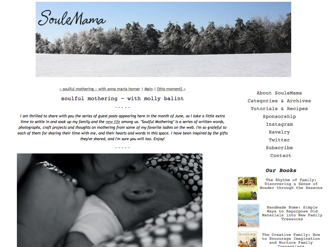 Soulemama Blog: Soulful Mothering