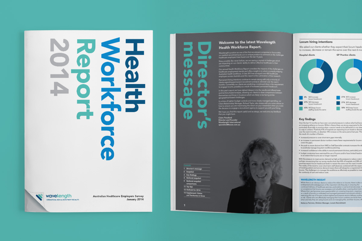 Annual industry report produced by Wavelength providing a snapshot of current health workforce conditions.