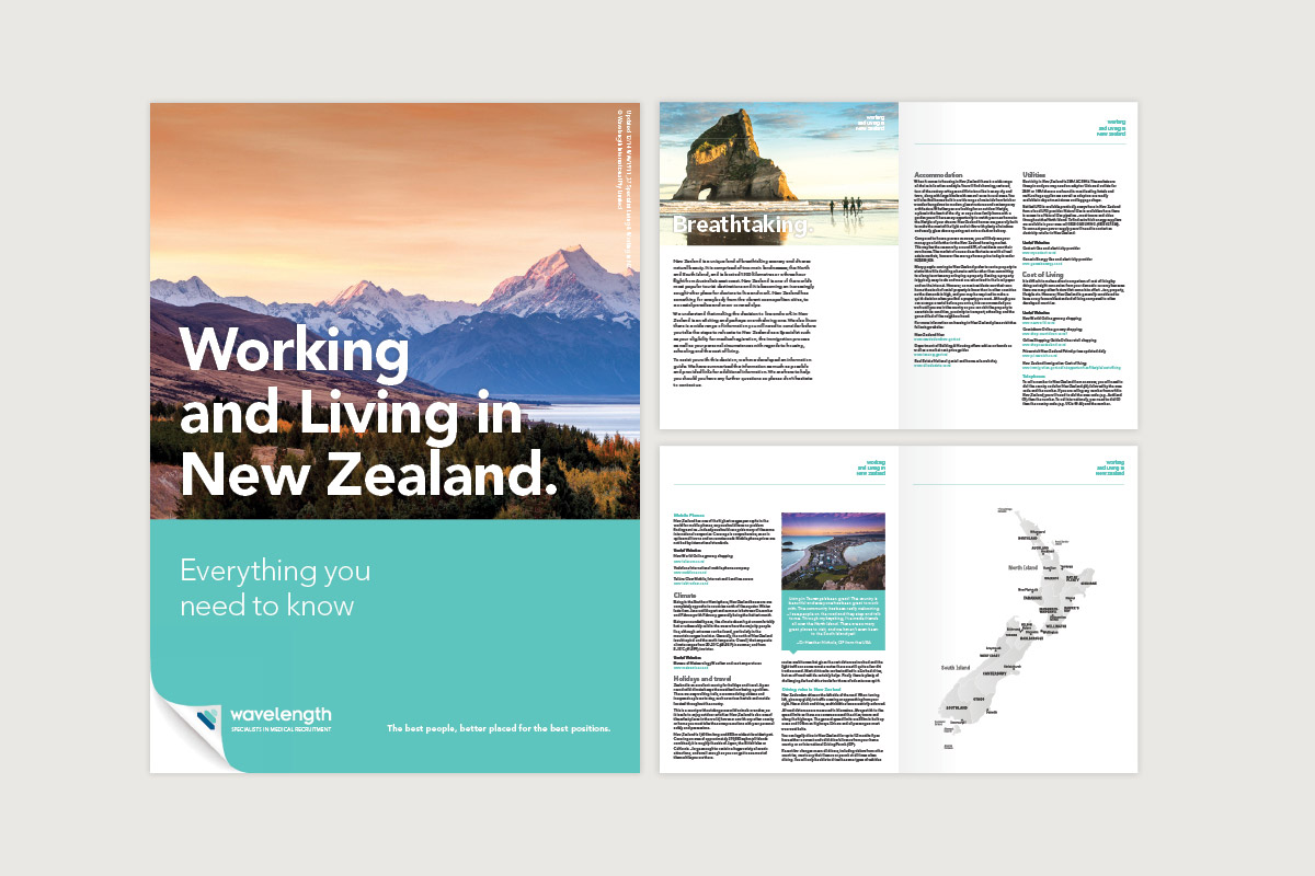 Location guidebook providing information for medical professionals considering moving to a new country.