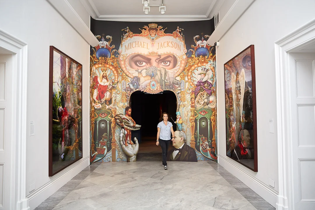 Michael Jackson On The Wall at the National Portrait Gallery London